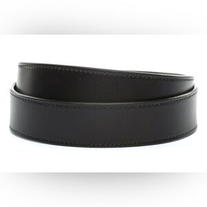 Anson 1.5" Black Vegetable Tanned Leather Strap (strap only)